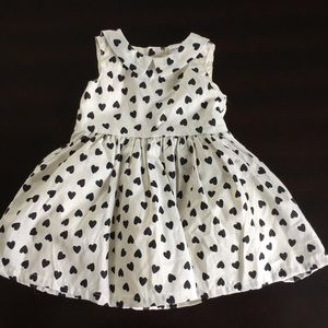 Carter’s black and white heart dress